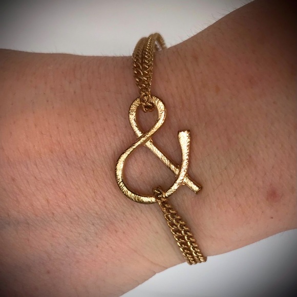 Gold Ampersand Bracelet - Picture 1 of 5